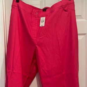 Ashley Stewart Vibrant Pink Ankle Pants
